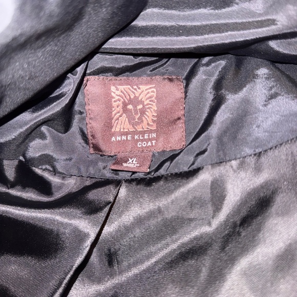 Anne Klein Black Down Filled Long Puffer Coat XL - Picture 4 of 7